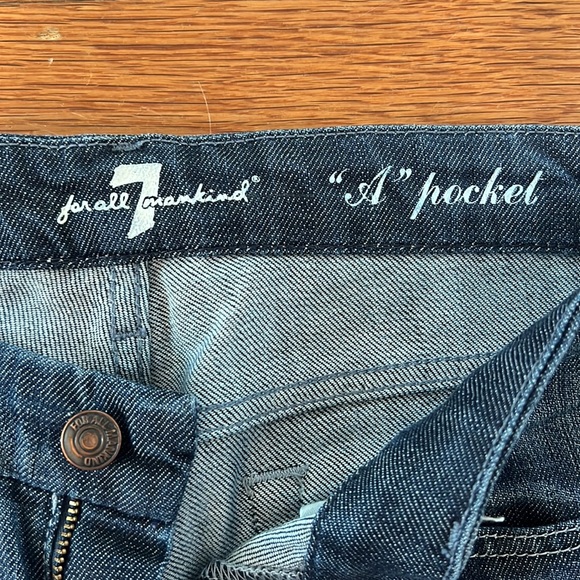7 For All Mankind “A Pocket” distressed jeans. - Picture 4 of 6